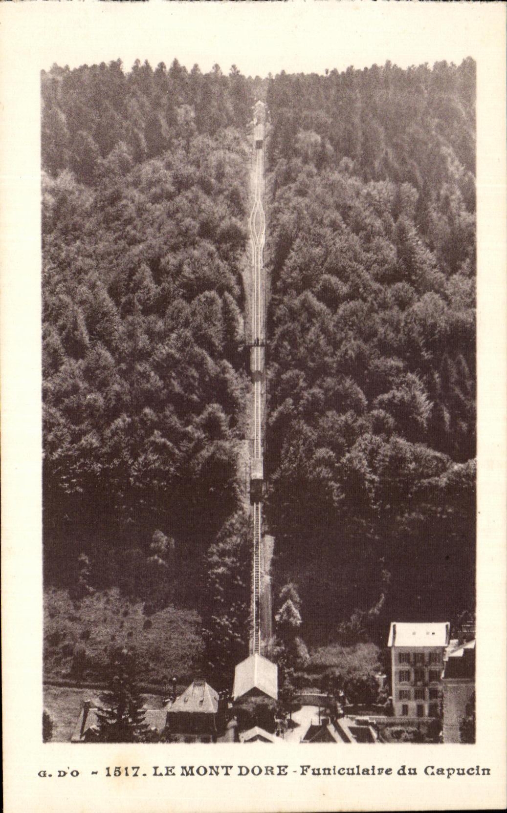 CPA Le Mont Dore Funiculaire Du Capucin