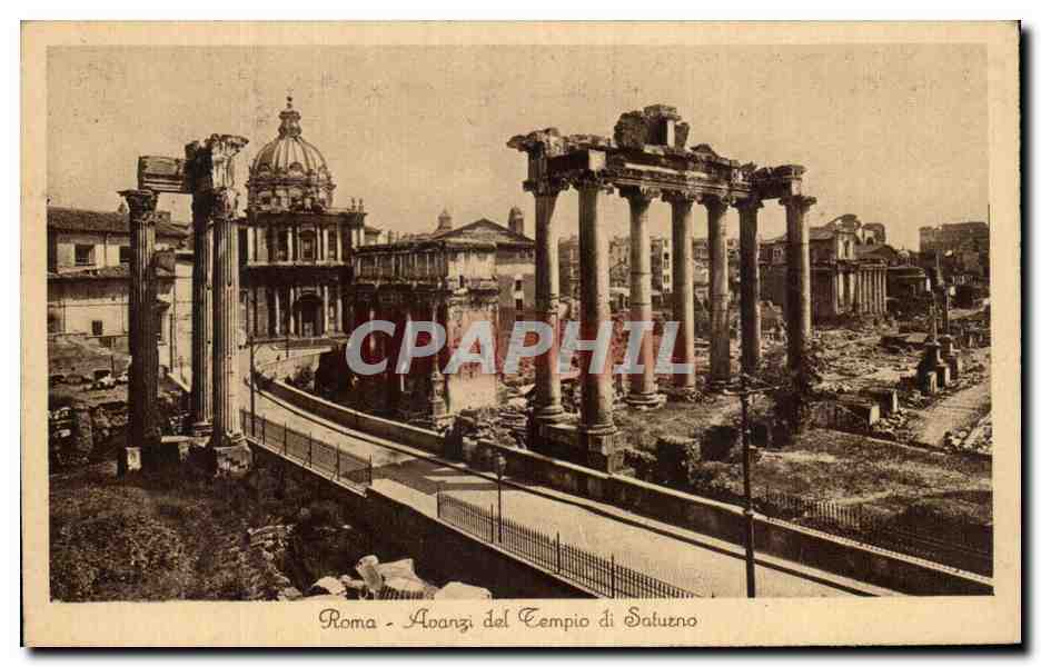 CPA Roma Avanzi Del Tempio Di Saturno