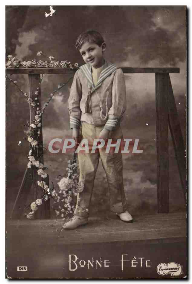 CPA Fantaisie Bonne Fete Enfant Garcon 