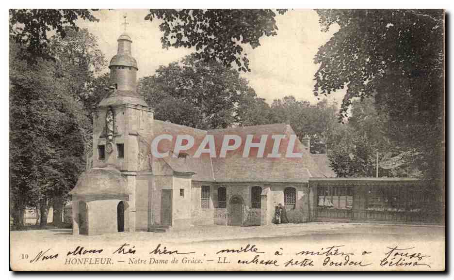 HONFLEUR — Notre Dame de Grâce — LL. entrée à mitier o Tours