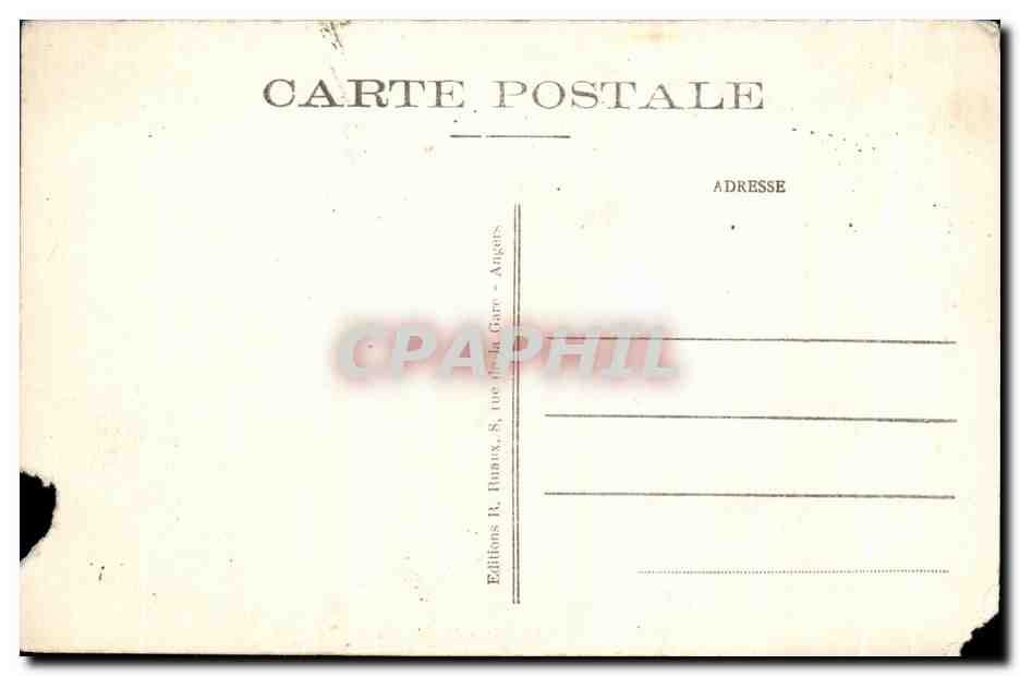 CPA Angers Vue generale et Entree du Chateau du Roi Rene — Verso