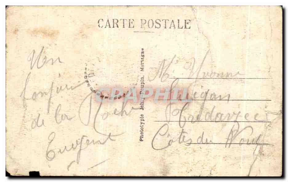 CPA fantaisie Sablaise Folklore — Verso