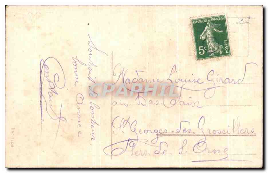 CPA fantaisie Bonne Annee — Rückseite