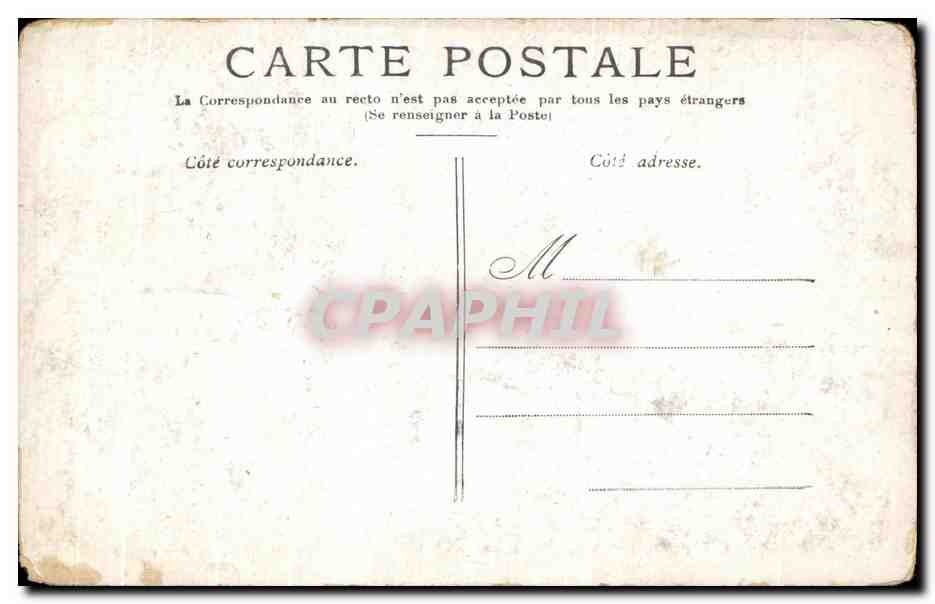 CPA Paris Les Invalides — Verso