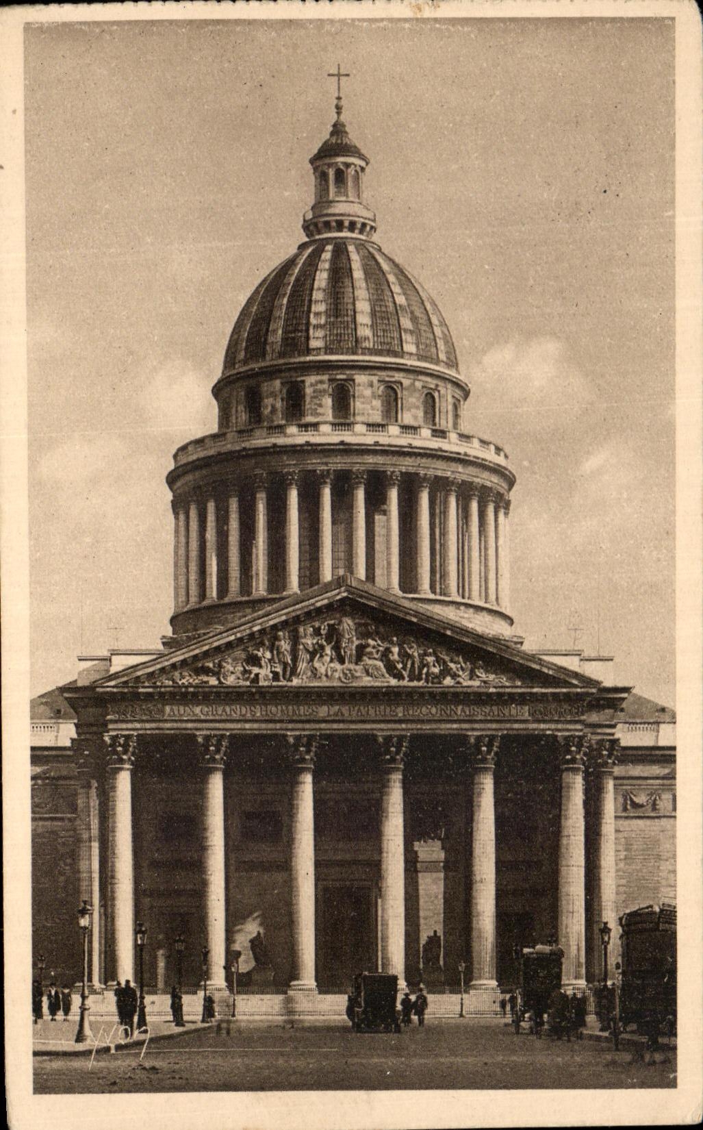 CPA Paris En Flanant Le Pantheon 