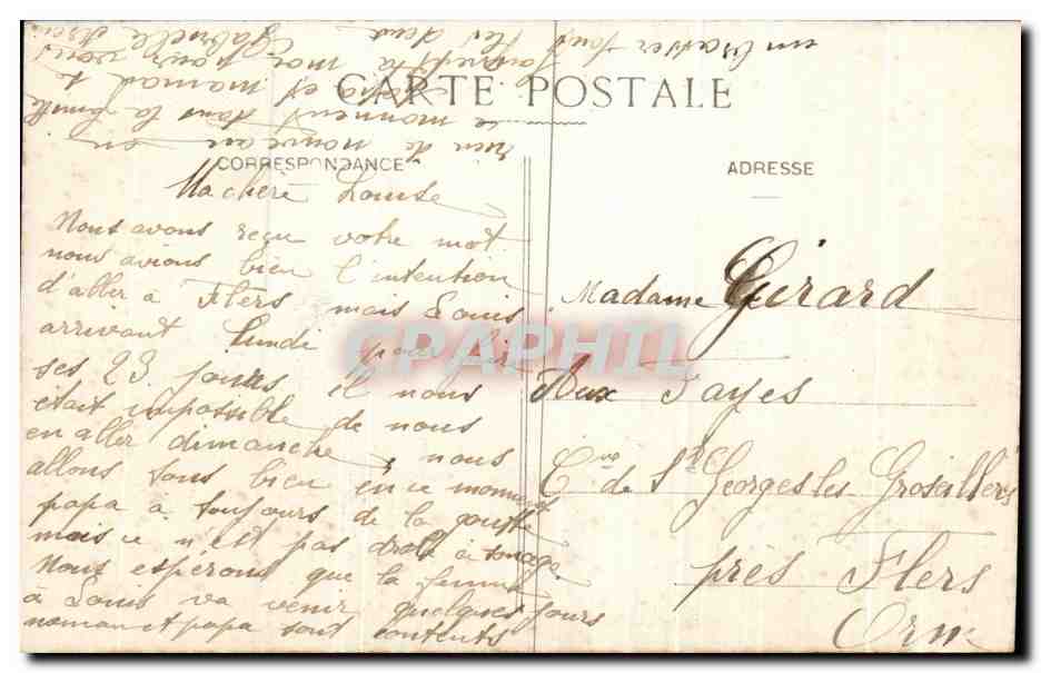 CPA Caen Abside de L'abbaye Aux Hommes  — Verso