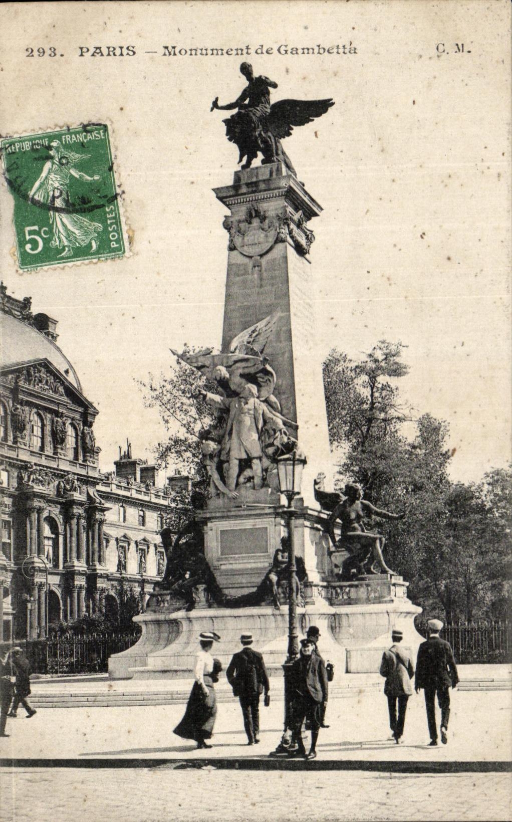 Paris — Monument de Gambetta — C.M. n°293