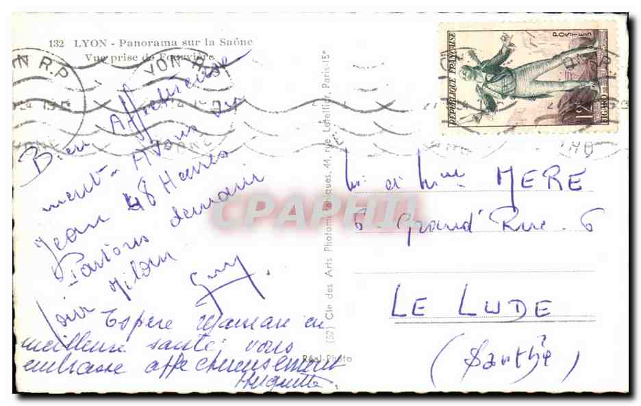 LYON - Vue prise de l'Équixie — Cie des Arts Photographiques, Paris — Reverso