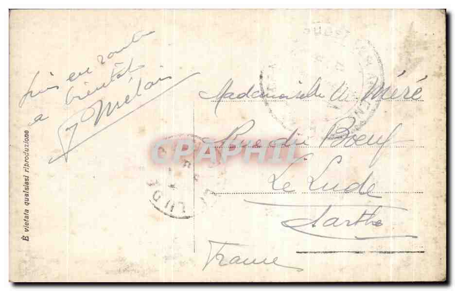 CPA Gofo Di Spezia Portoveners — Rückseite