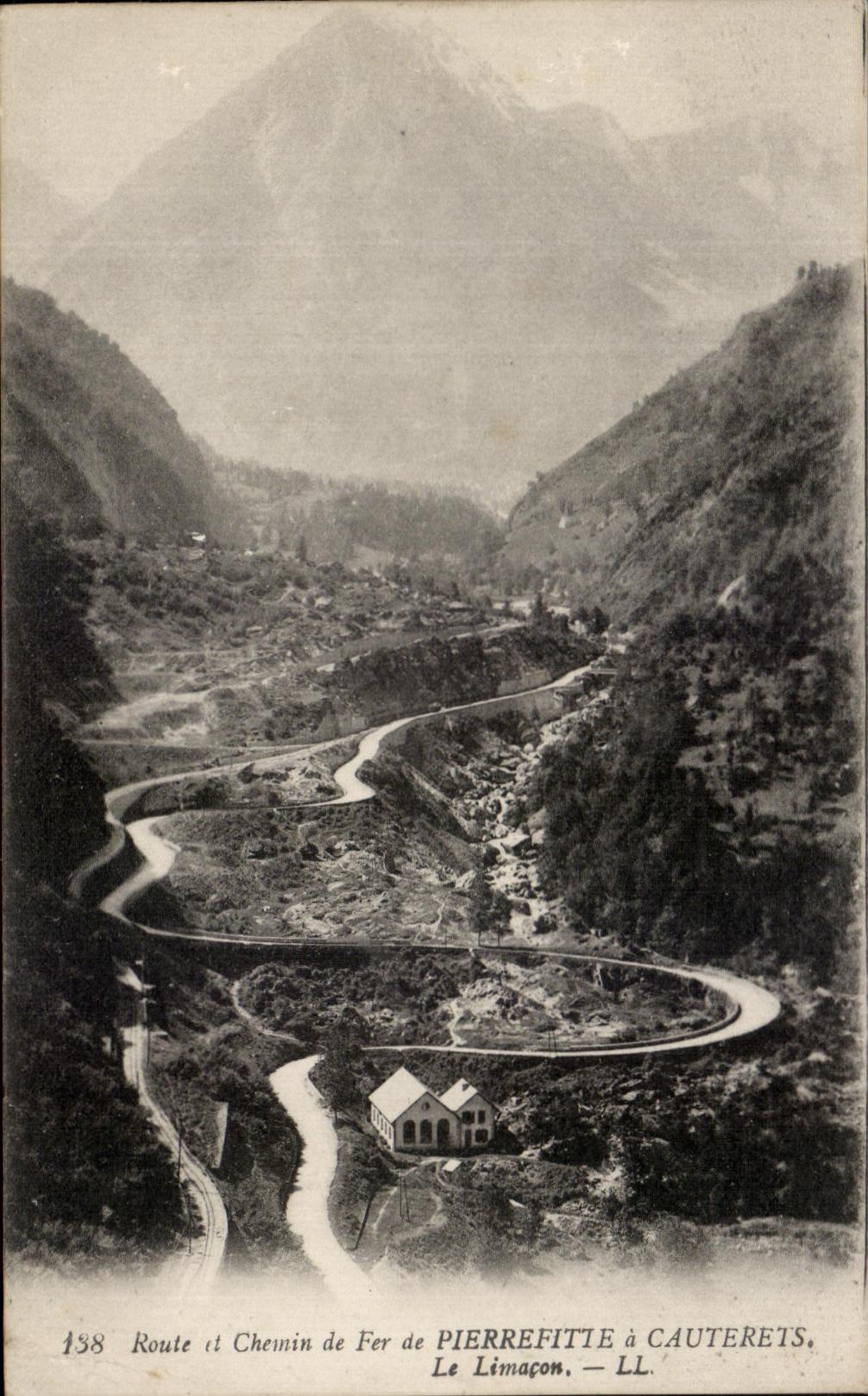 Le Limaçon — Route et Chemin de Fer de Pierrefitte à Cauterets — LL, n°138