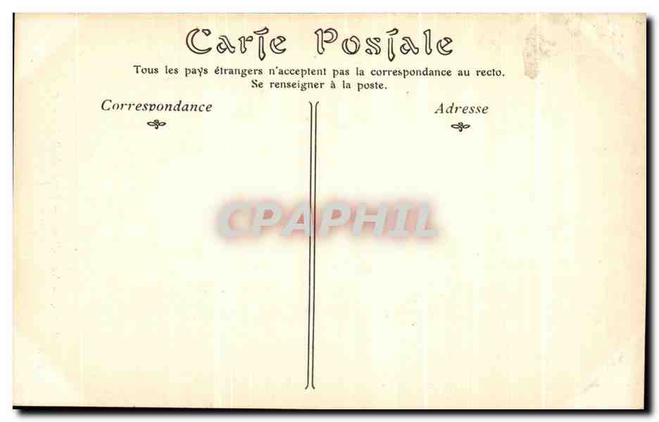 CPA Paris Notre Dame Facade du Portail de Gauche — Verso
