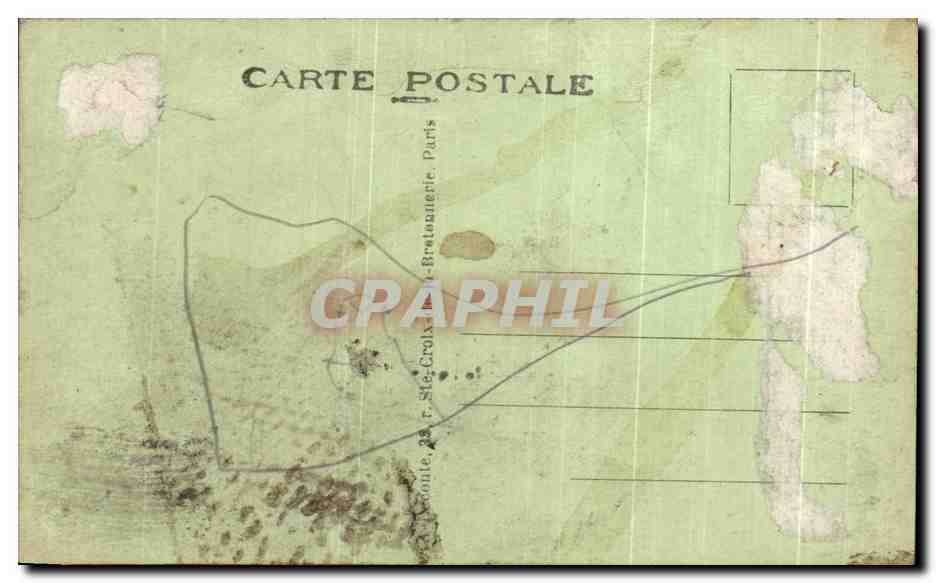 CPA Paris L'Obelisque de Louqsor Place de la Concorde  — Rückseite