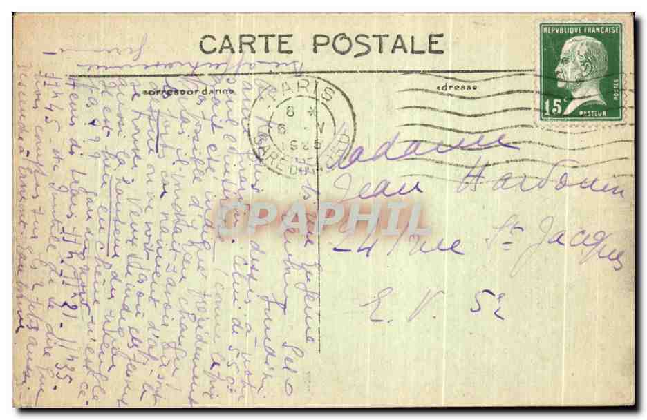 CPA Paris Vue Generale de la Place de l'Etoile — Rückseite