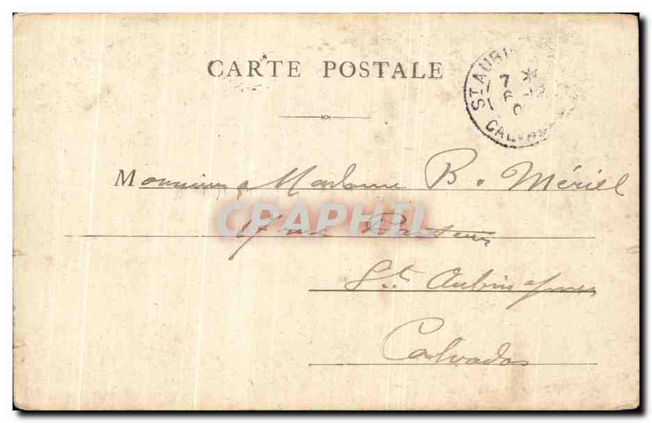 CPA Paris Th De Banville — Verso