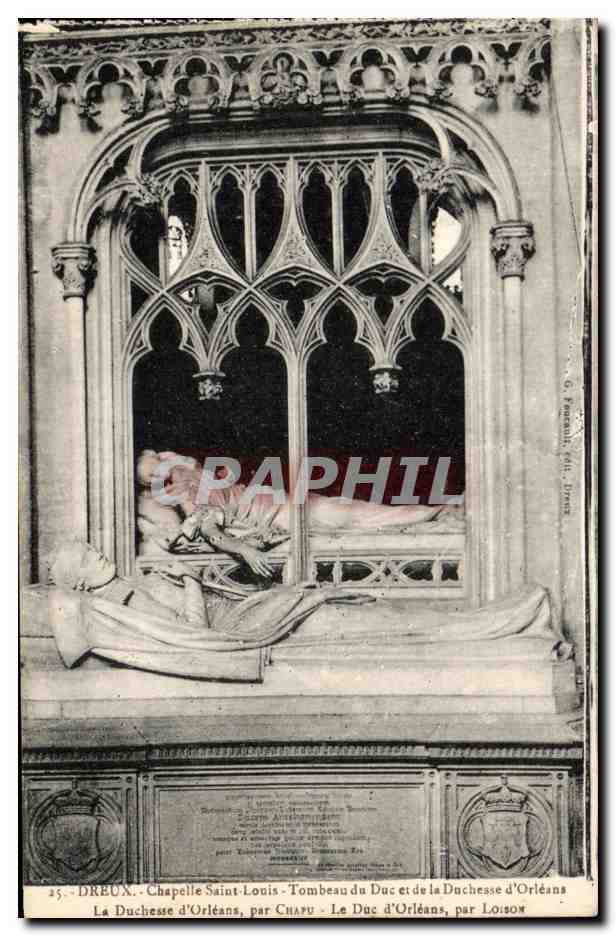 Dreux - Chapelle Saint-Louis - Tombeau du Duc et de la Duchesse d'Orléans, par Chapu et Loison