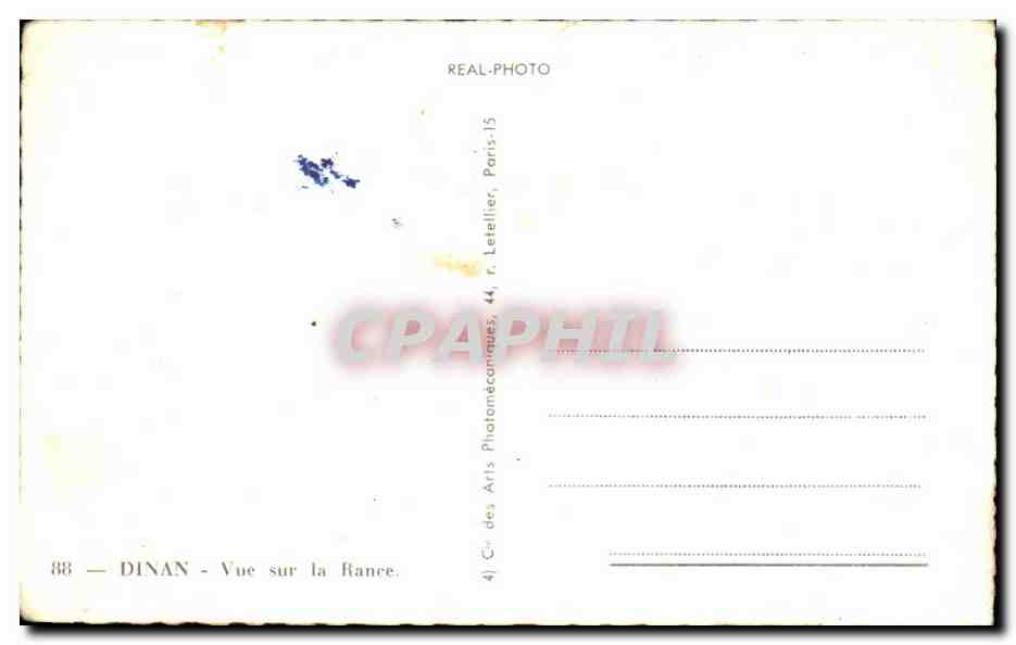CPA Dinan Vue sur la Rance — Rückseite