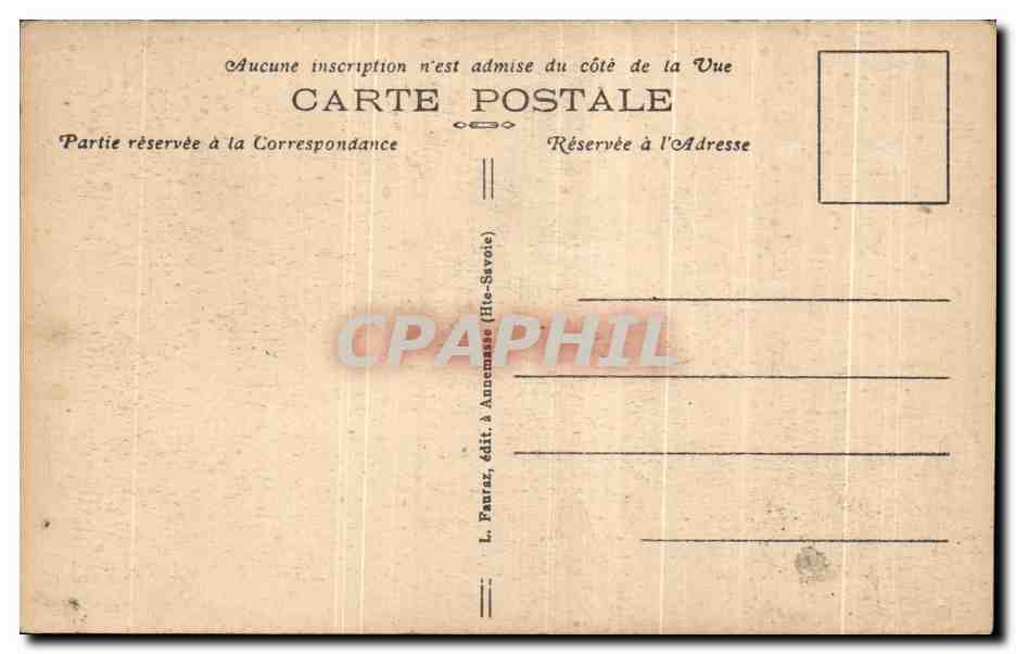 CPA Chamonix Mont Blanc  — Verso