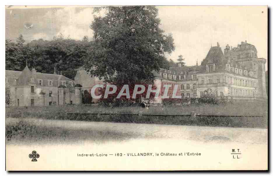 CPA Villandry le Chateau et l'Entree