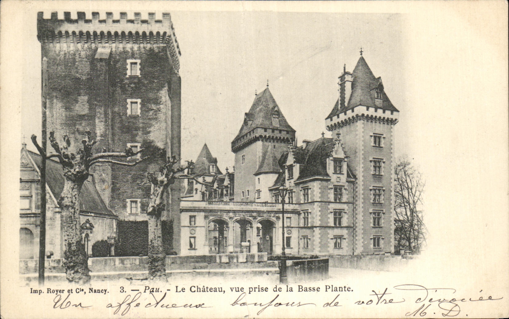 CPA Nancy Pau Le Chateau Vue Prise de la Basse Plante