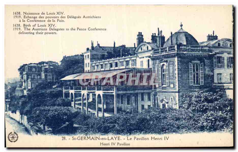 St-GERMAIN-en-LAYE - Ansicht des Pavillon Henri IV — Imp. phot. « L'Abaille » Paris