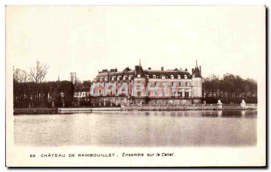 Château de Rambouillet — Ensemble sur le Canal — Édition des Monuments Historiques