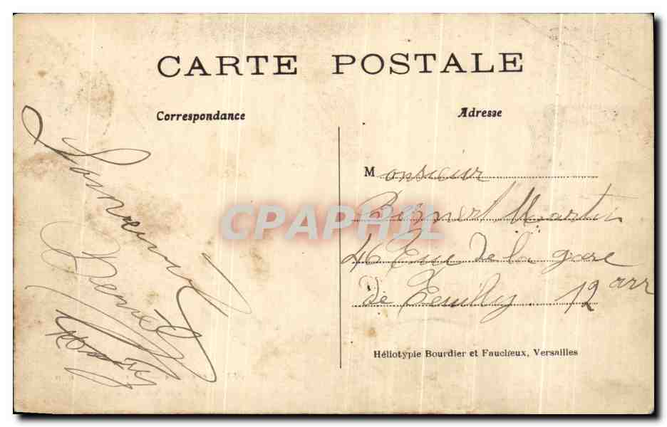 CPA Versailles Parc de Trianon Le Pavillon de Musique — Verso