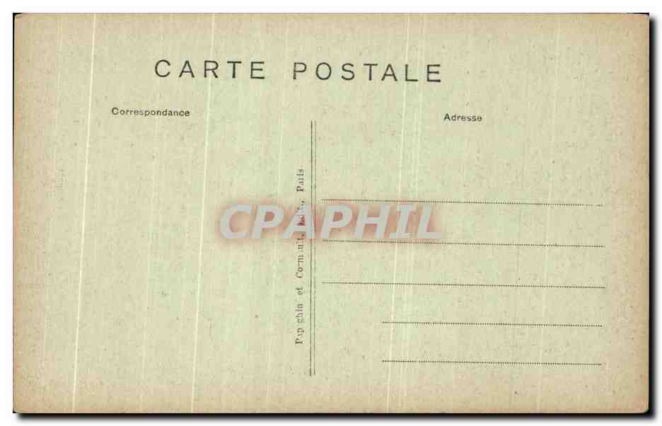 CPA Versailles Le Parc L'Enlevement De Proserpine Par Pluton — Rückseite
