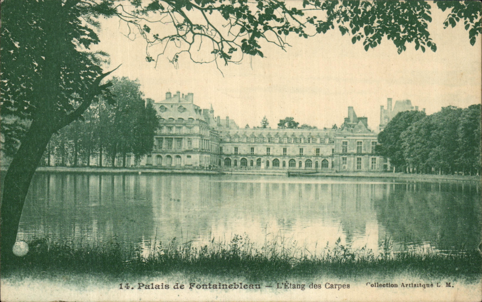 Paleis van Fontainebleau — Het Karpenspoel — Artistieke collectie L. M.