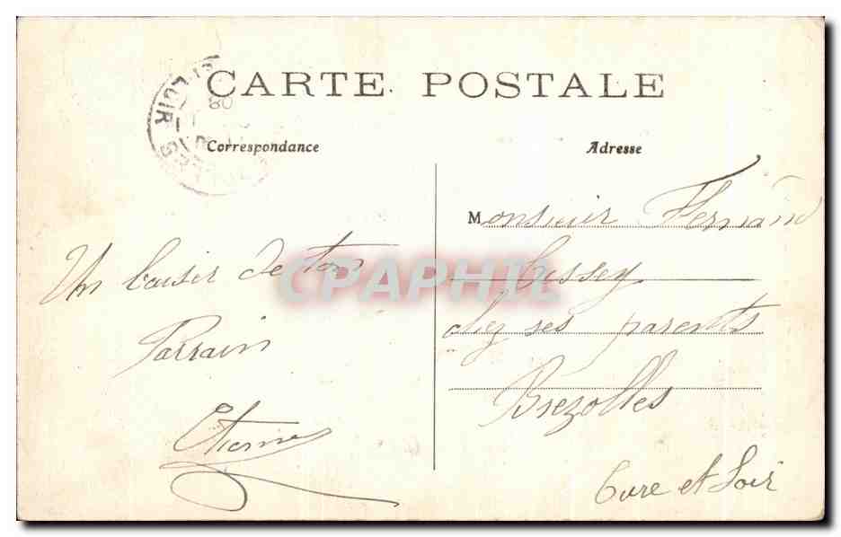 CPA Paris Le Sacre Coeur Et Le Funiculaire De Montmartre — Rückseite