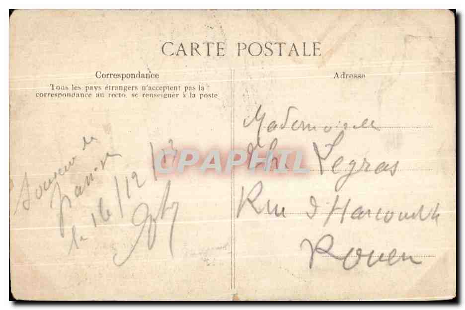 CPA Environs D'Yvetot Etoutteville Le Calvaire — Rückseite