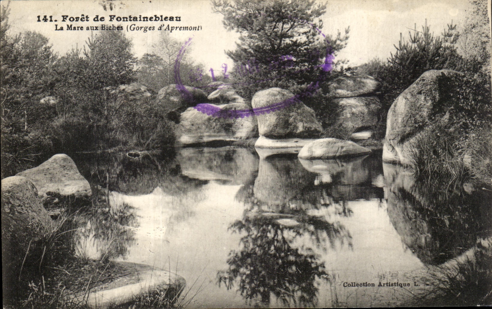Forêt de Fontainebleau — La Mare aux Biches (Gorges d'Apremont) — Künstlerkollektion L, Nr. 141