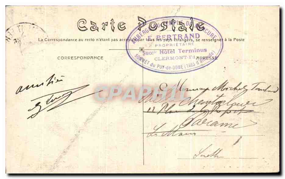 La Chaîne des Puys Nord — vue panoramique — éditeur David, Reproducteur — Reverso