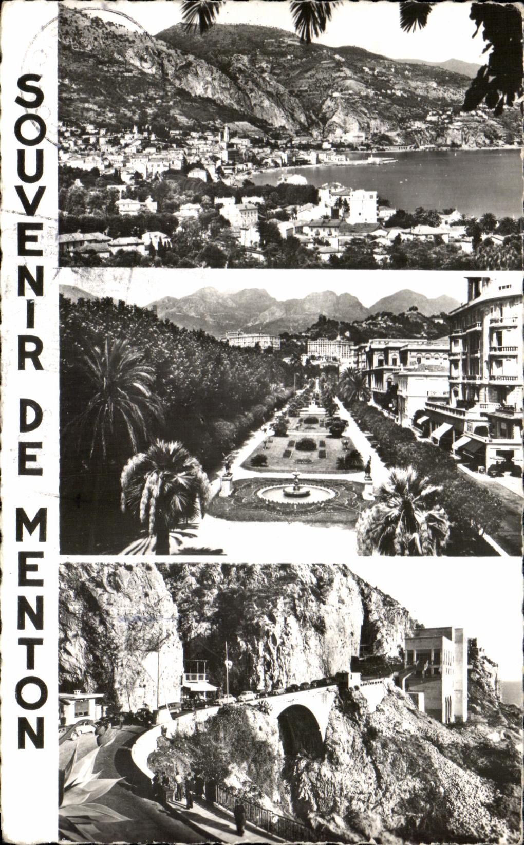 CPSM Souvenir De Menton