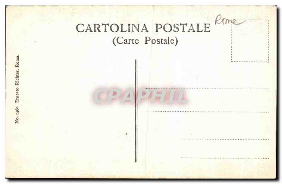 CPA Roma Michelangelo Creazione della Donna  — Rückseite