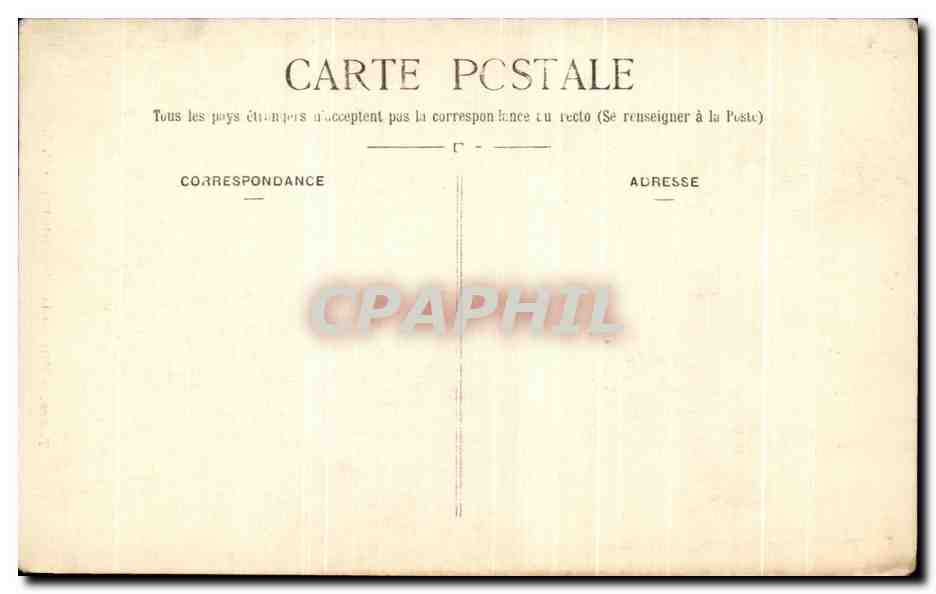 CPA Tours Hotel Goulin Porte Interieure — Rückseite