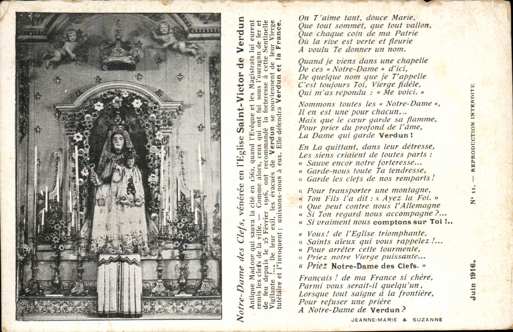 CPA Notre Dame des Clefs veneree en I'Eglise Saint Victor de Verdun