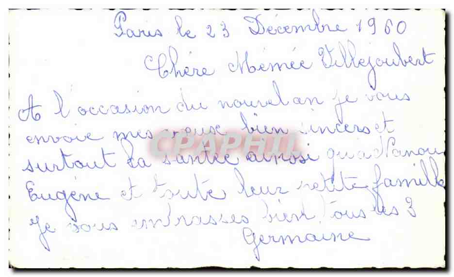 CPSM fantaisie Bonne Annee — Rückseite