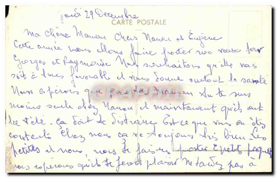 CPA Fantaisie Fleurs Bonne Annee — Verso