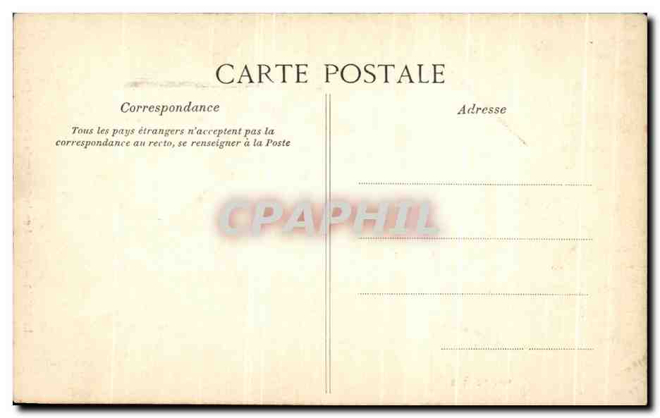 CPA Loches Portail de la Collegiale de Saint Ours — Rückseite