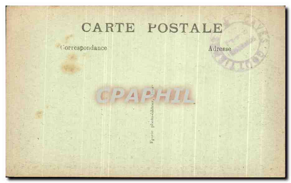 CPA Grottes de Savonnieres La Grande Caverne  — Rückseite