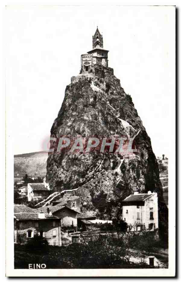 CPA Le Puy Le Rocher d'Aiguilhe Aspect Oriental