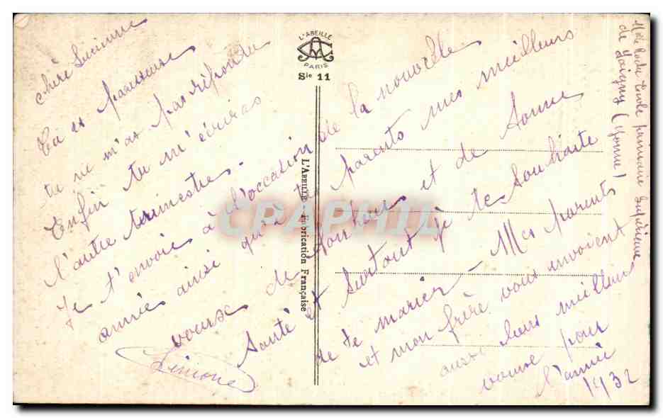 CPA Fantaisie Biches Bonne Annee — Verso