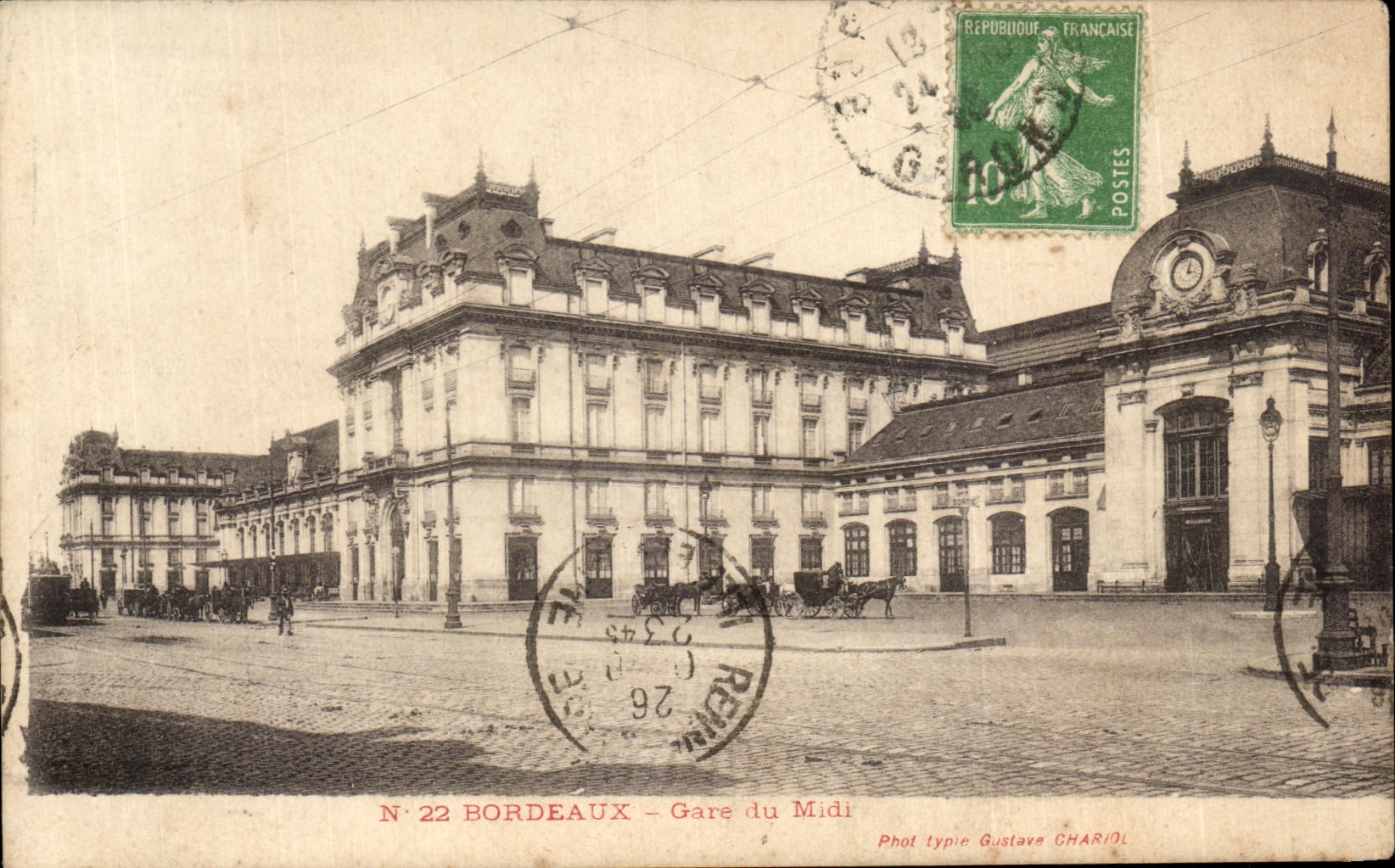 CPA Bordeaux Gare du Midi