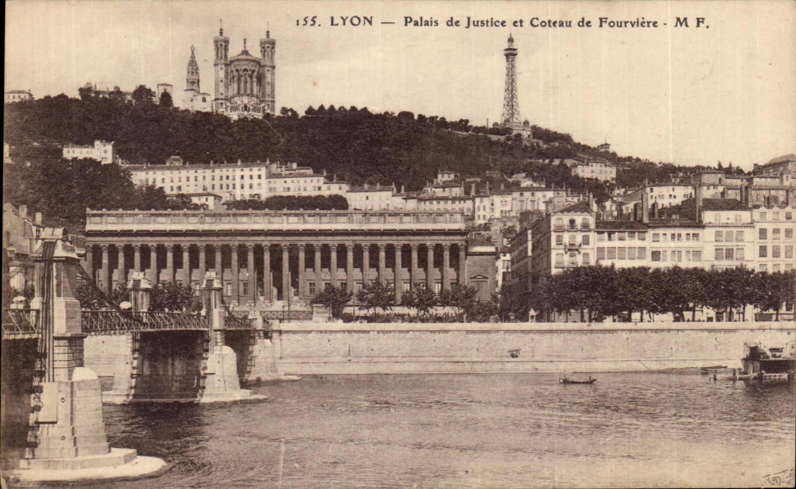 CPA Lyon Palais de Justice et Coteau de Fourviere