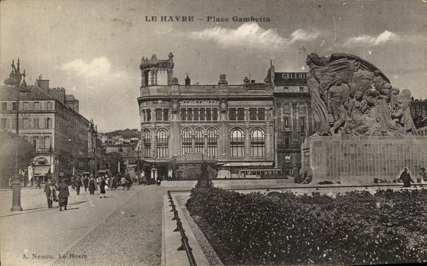 CPA Le Havre et Nice Havrais Place Gambetta