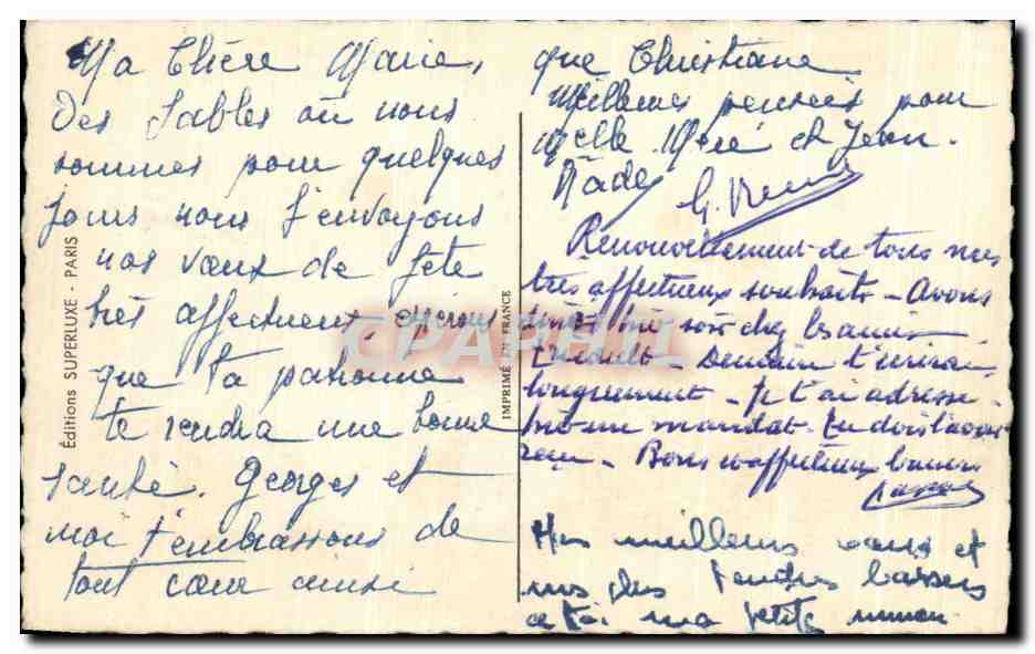 CPA Fantaisie Fleurs Bonne Fete — Verso