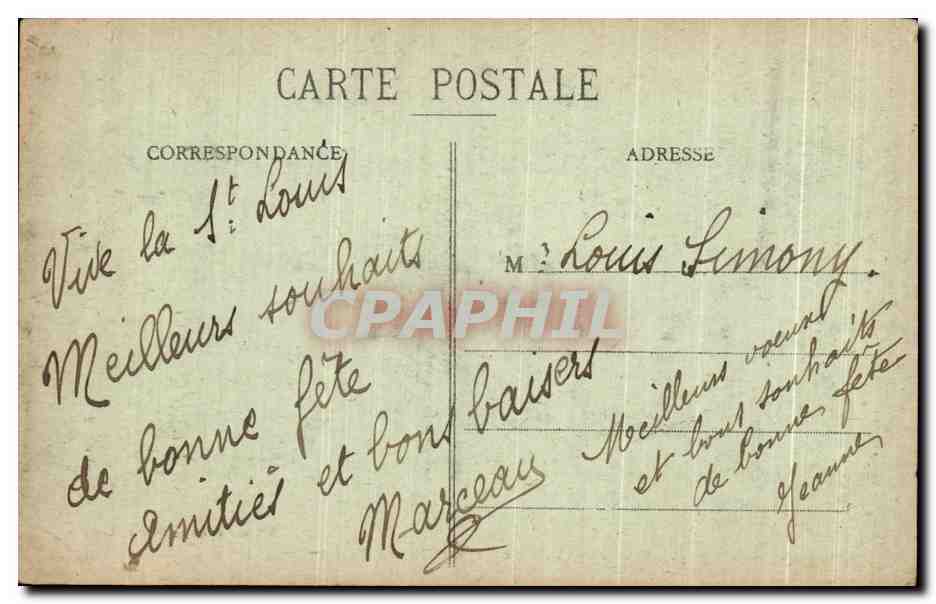 CPA Belfort Le Lion  — Verso