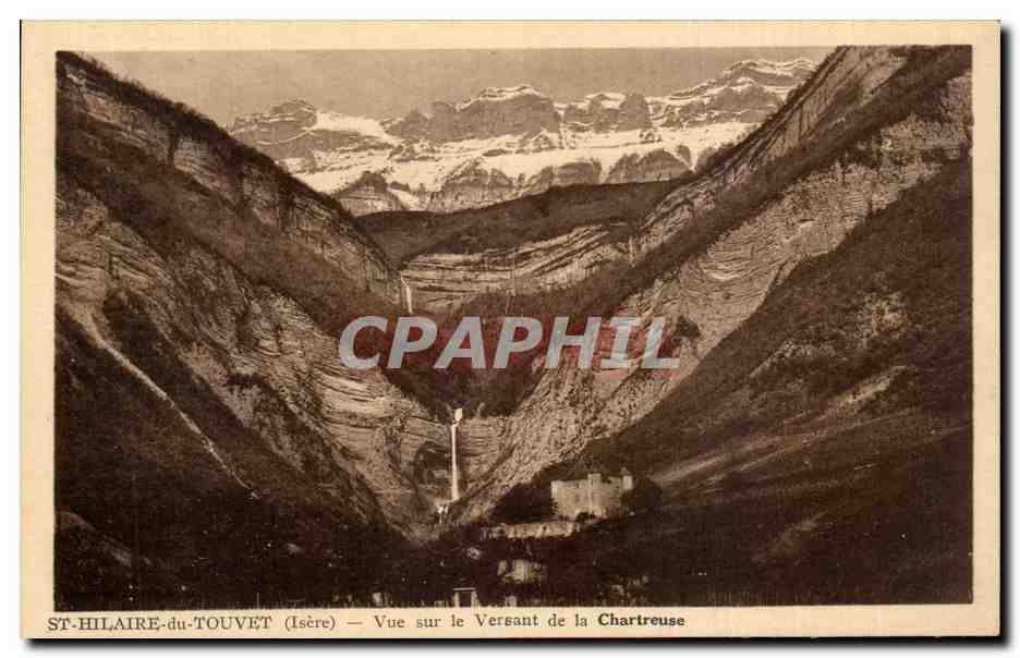ST-HILAIRE-du-TOUVET (Isère) — Vista del flanco de la Chartreuse