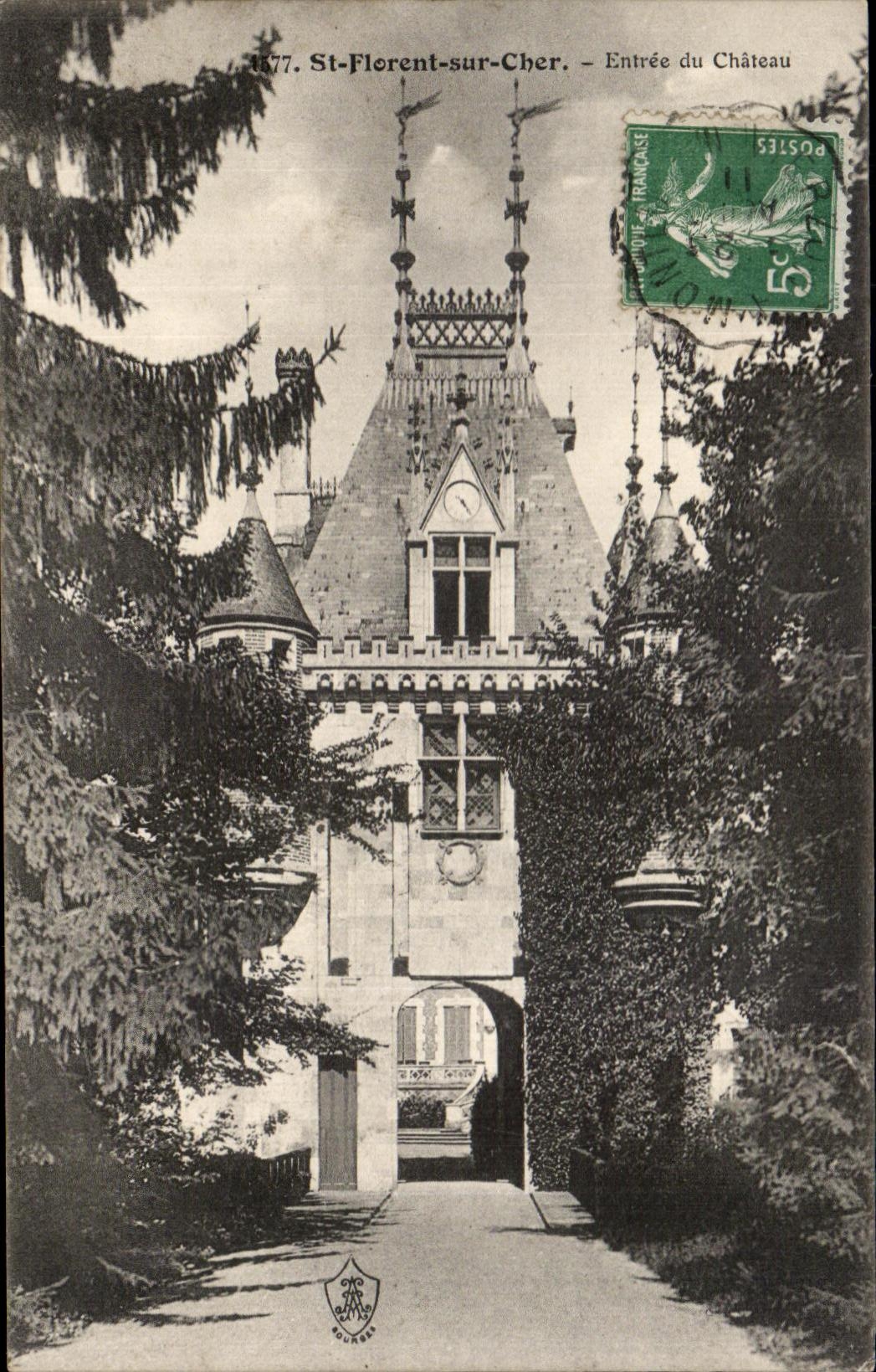 CPA St Florent Sur Cher Entree du Chateau