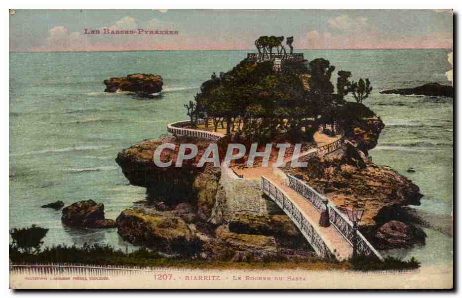CPA Biarritz Le Rocher Du Basta
